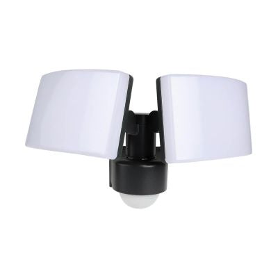 2-Fach LED Außenstrahler 40W 4000K anthrazit mit Bewegungsmelder