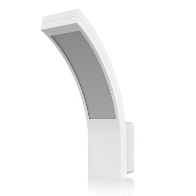 LED Wandleuchte Außenleuchte Curve 15W neutralweiß IP54 - Ausführung: Weiß
