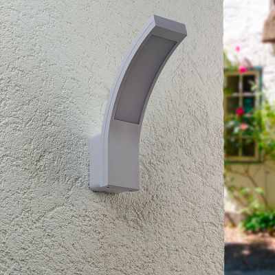 LED Wandleuchte Außenleuchte Curve 15W neutralweiß IP54 - Ausführung: Weiß