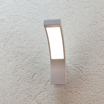 LED Wandleuchte Außenleuchte Curve 15W neutralweiß IP54 - Ausführung: Weiß