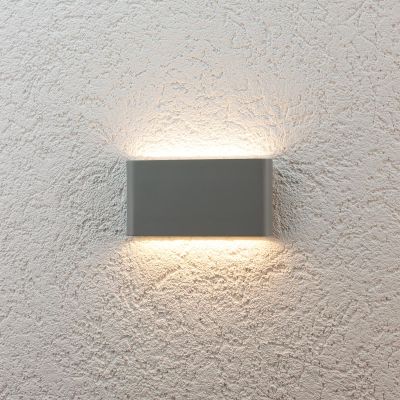 Wandleuchte Slide UP and DOWN 3000K IP54 - Watt: 12W - Farbe: Silber