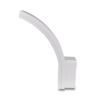 LED Wandleuchte Außenleuchte Curve 15W neutralweiß IP54 - Ausführung: Weiß