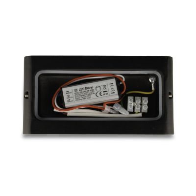 Wandleuchte Slide UP and DOWN 3000K IP54 - Watt: 12W - Farbe: Schwarz