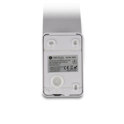 LED Wandleuchte Außenleuchte Curve 15W neutralweiß IP54 - Ausführung: Weiß mit Sensor