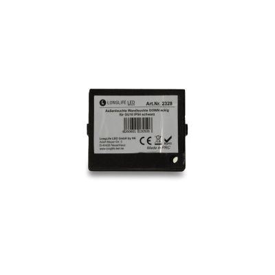 Außenleuchte Wandleuchte Frame DOWN eckig für GU10 IP54 - Farbe: Schwarz