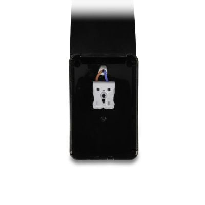 LED Wandleuchte Außenleuchte Curve 15W neutralweiß IP54 - Ausführung: Schwarz mit Sensor