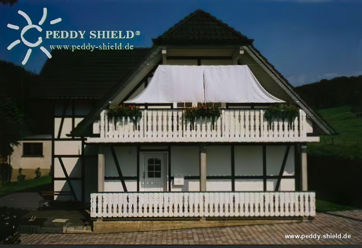 Seilspanntechnik Bausatz Balkon-I für eingeschnittene oder Loggiatyp Balkone