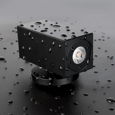 Aussenstahler Venezia UP & DOWN Mini 6W IP65 2700K - Form: eckig - Farbe: schwarz matt