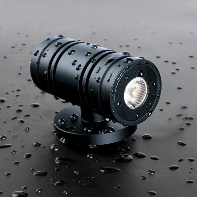 Aussenstahler Venezia UP & DOWN Mini 6W IP65 2700K - Form: rund - Farbe: anthrazit RAL 7016