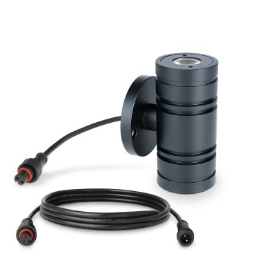 Aussenstahler Venezia UP & DOWN Mini 6W IP65 2700K - Form: rund - Farbe: anthrazit RAL 7016