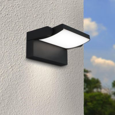 Außenwandleuchte Angle 26,5W schwenkbar - Lichtfarbe: 4000K - Farbe: anthrazit RAL 7016
