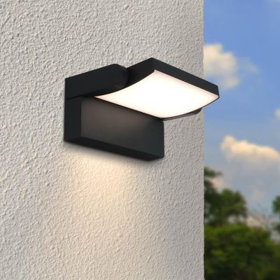 Außenwandleuchte Angle 26,5W schwenkbar - Lichtfarbe: 3000K - Farbe: anthrazit RAL 7016