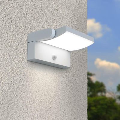 Außenwandleuchte Angle 26,5W schwenkbar mit Bewegungsmelder - Lichtfarbe: 4000K - Farbe: weiß