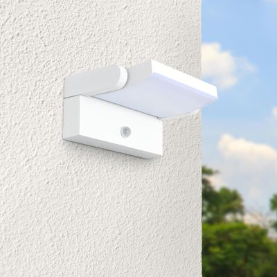 Außenwandleuchte Angle 26,5W schwenkbar mit Bewegungsmelder - Lichtfarbe: 4000K - Farbe: weiß