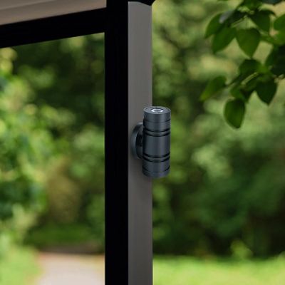 Aussenstahler Venezia UP & DOWN Mini 6W IP65 2700K - Form: rund - Farbe: anthrazit RAL 7016