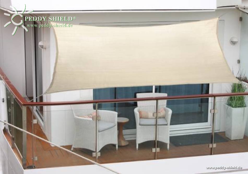 Balkonsonnensegel wasserabweisend 270 x 140 cm Farbe wählbar