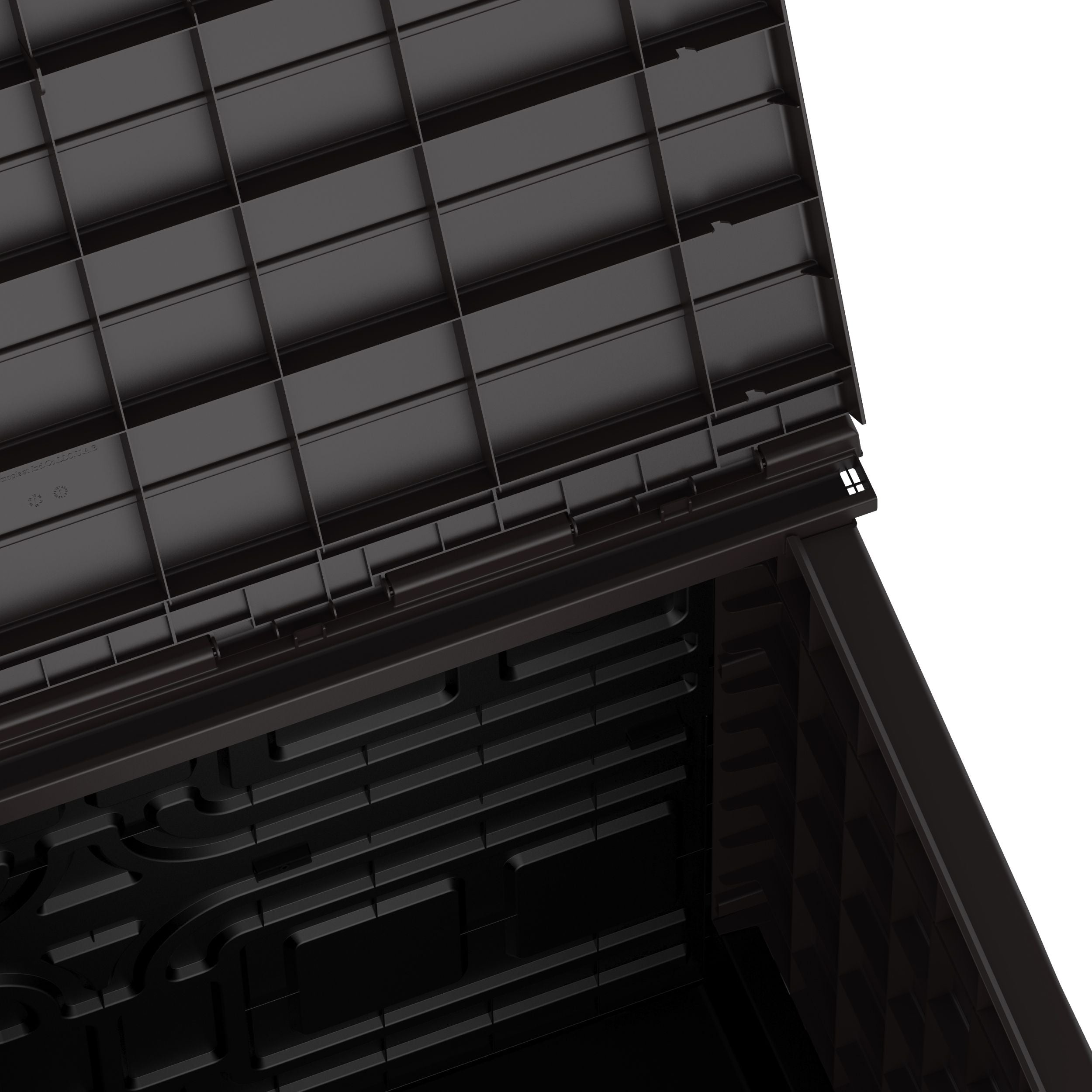 Gartenschuppen | 850L | aus Kunststoff | wetterfester Geräteschuppen für Gartengeräte, Outdoor-Ausrüstung & Zubehör | Dunkelbraun