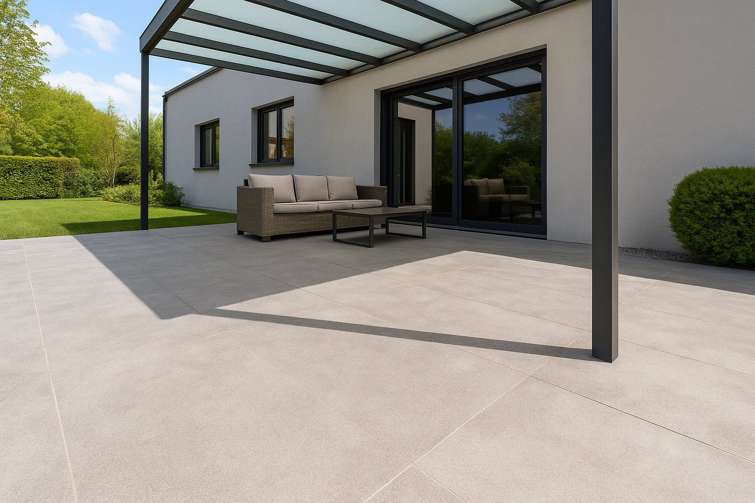 Terrassenplatte | Etna | Grau | 60x120