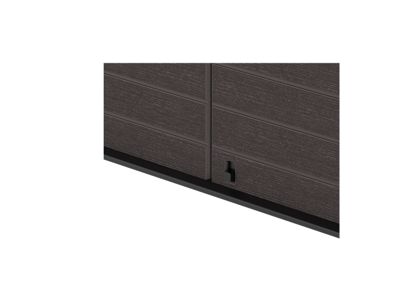 Flach gedeckelter Gartenschuppen aus Kunststoff | 1200L | großer, wetterfester Geräteschuppen abschließbar für Mülltonnen, Gartengeräte & Zubehör | Braun