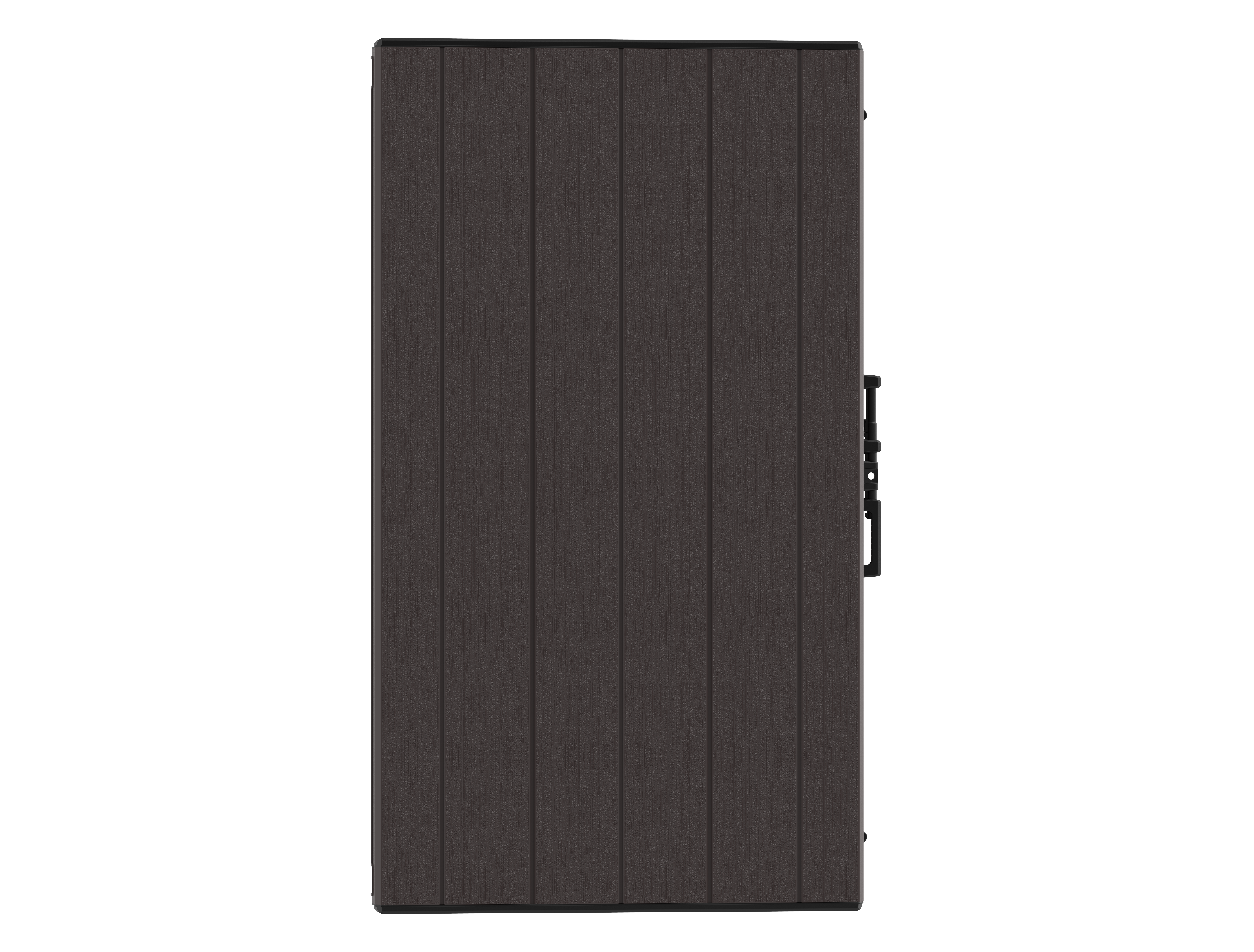 Flach gedeckelter Gartenschuppen aus Kunststoff | 1200L | großer, wetterfester Geräteschuppen abschließbar für Mülltonnen, Gartengeräte & Zubehör | Braun