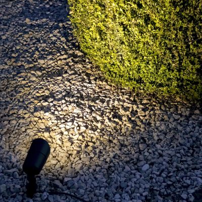 Erdspießleuchte Spot für GU10 schwarz IP64