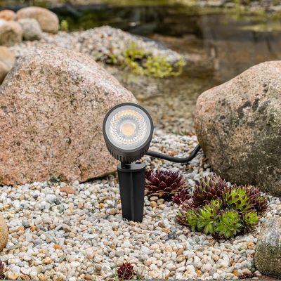 Gartenstrahler Erdspießleuchte 10W 3000K IP67 230V 1.8m Kabel mit Stecker