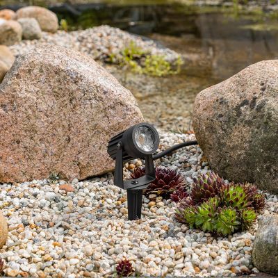 Gartenstrahler Erdspießleuchte 3W 3000K IP67 230V 1.8m Kabel mit Stecker