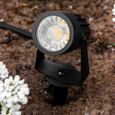 Gartenstrahler Erdspießleuchte 3W 3000K IP67 230V 1.8m Kabel mit Stecker