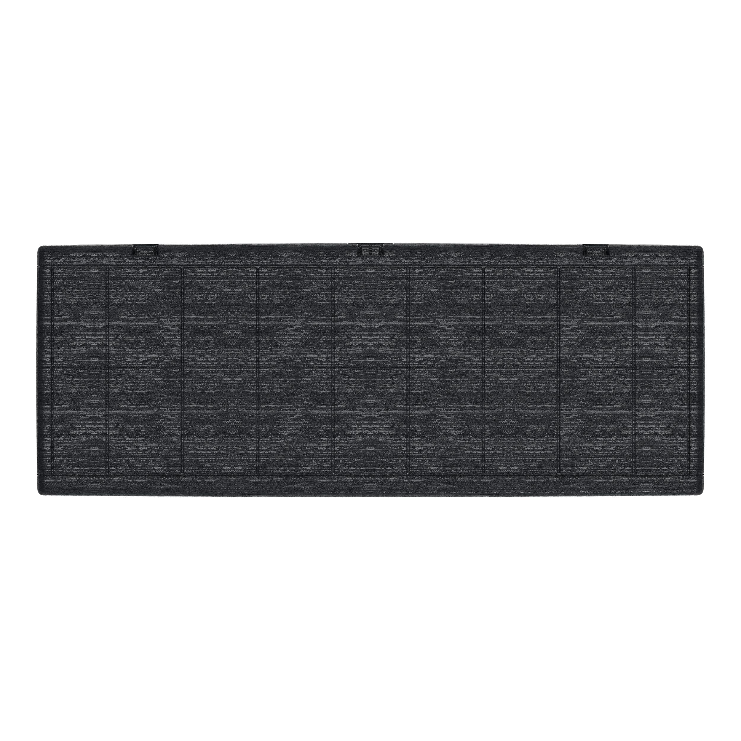 Auflagenbox 270 Liter – wasserdichte & abschließbare Aufbewahrungsbox Garten in Dunkelgrau – robuste Gartenbox für Auflagen & Geräte