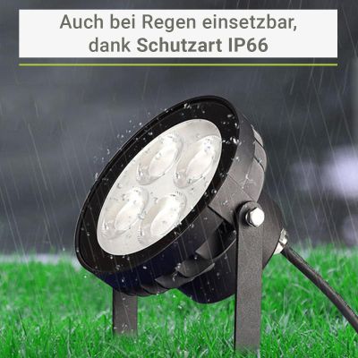 MiBoxer 18W RGB+CCT LED Gartenstrahler WiFi Gartenleuchte mit Erdspieß FUTC09