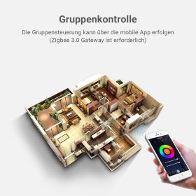 MiBoxer Wegeleuchte eckig 9W 24V RGB+CCT Zigbee LA5-09S-ZL