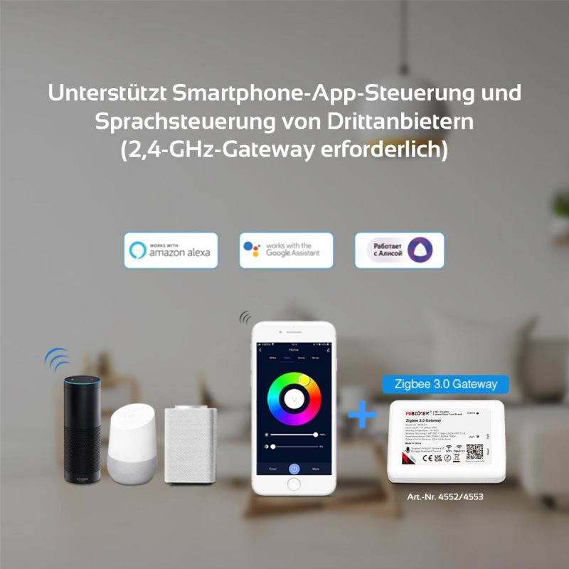 MiBoxer Zigbee 3.0 + 2.4GHz RGB+CCT LED Gartenstrahler 12W Gartenleuchte FUTC11ZR