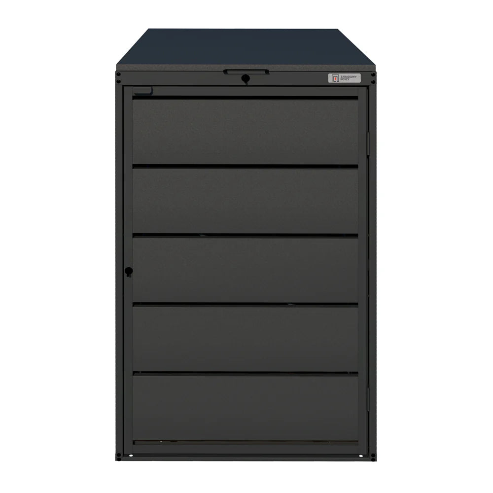 Mülltonnenbox 1er 240L in verschiedenen Farben | Mülltonnenbox aus Metall