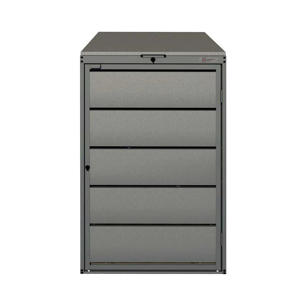 Mülltonnenbox 1er 240L in verschiedenen Farben | Mülltonnenbox aus Metall