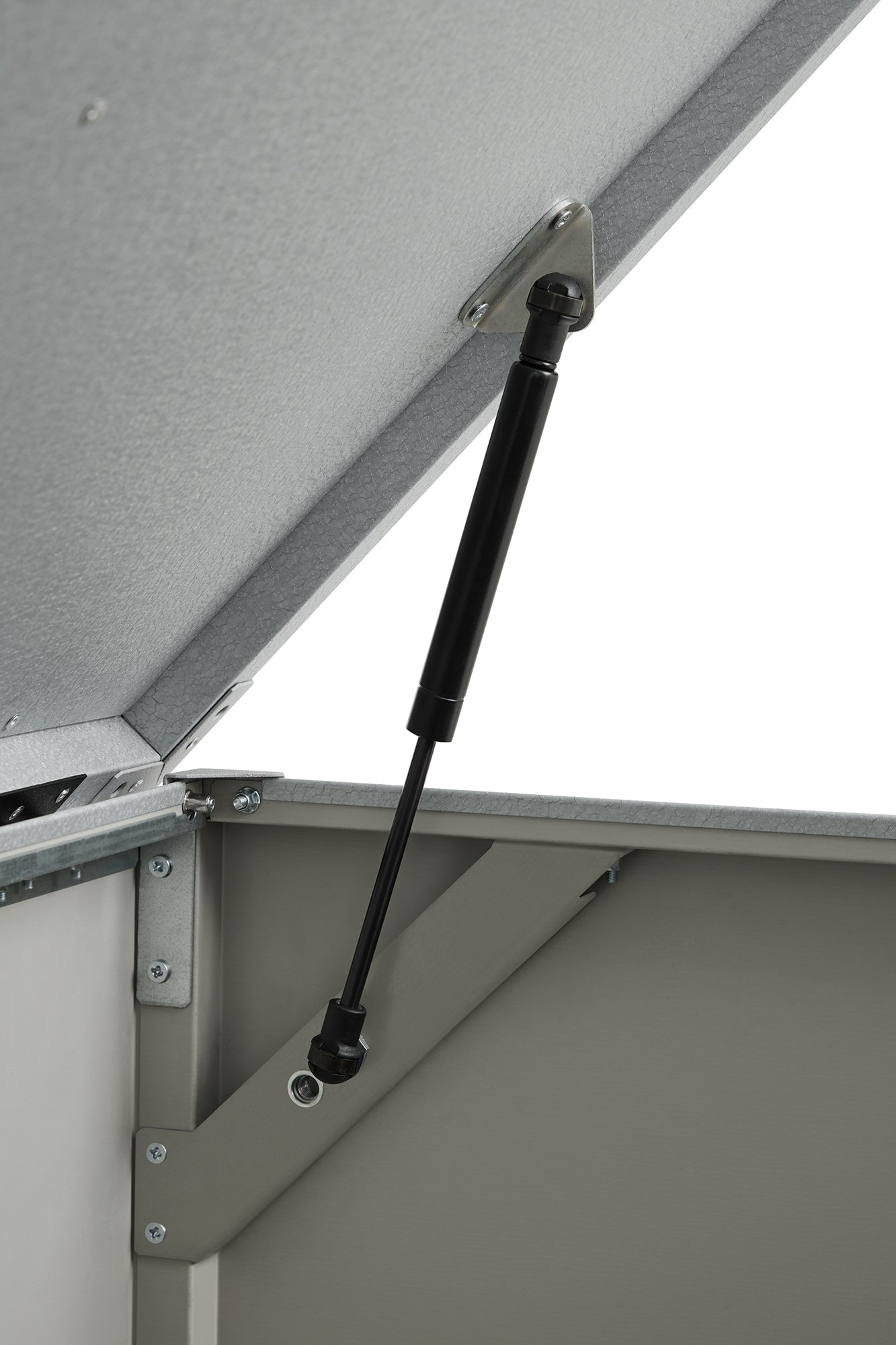 Metall Auflagenbox 470 Liter – robuste & wasserdichte Gartenbox für Kissen, Geräte & Zubehör – abschließbare Outdoor-Aufbewahrungsbox