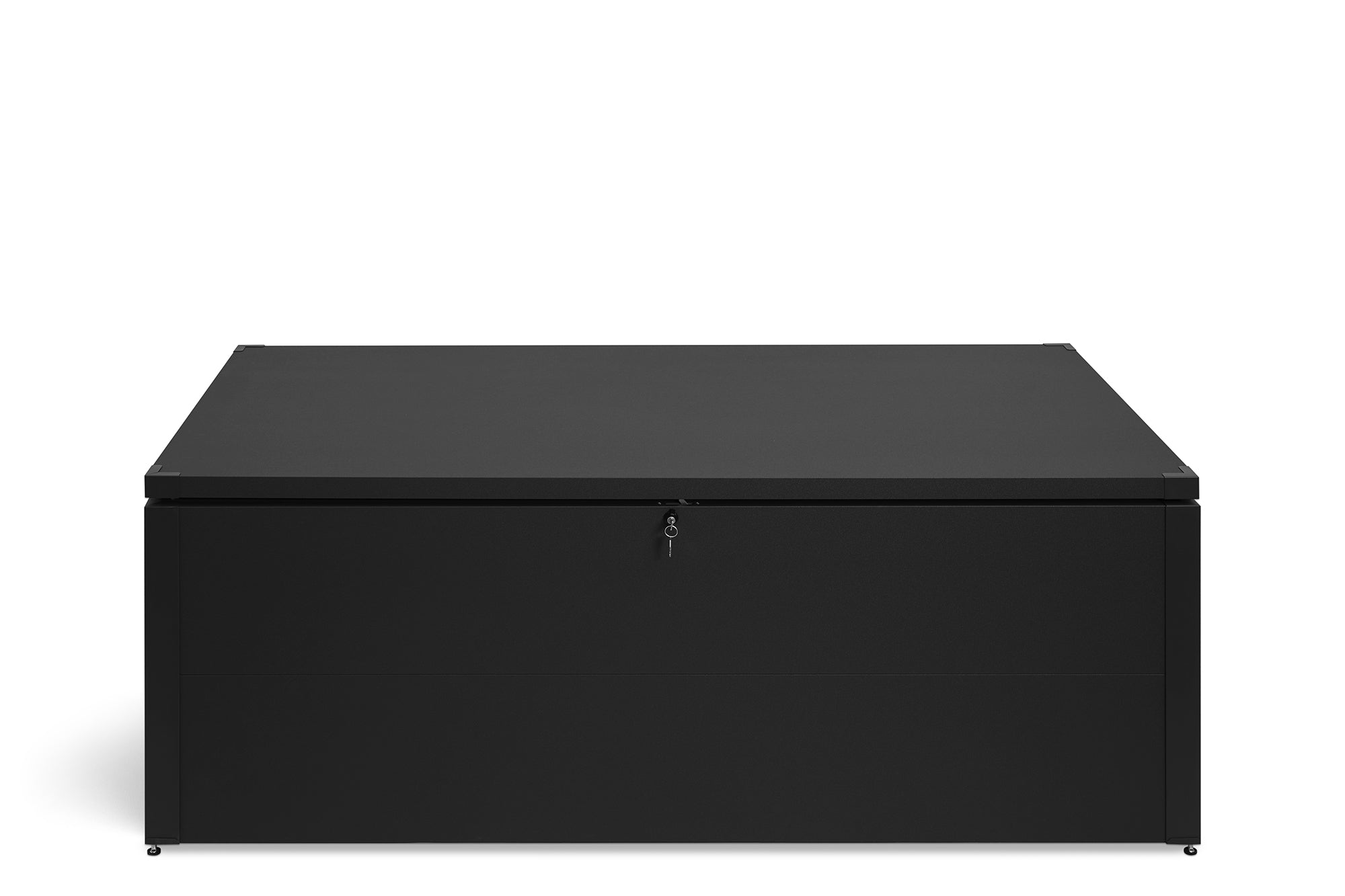 Metall Auflagenbox 900 Liter – robuste & wasserdichte Gartenbox für Kissen, Geräte & Zubehör – abschließbare Outdoor-Aufbewahrungsbox