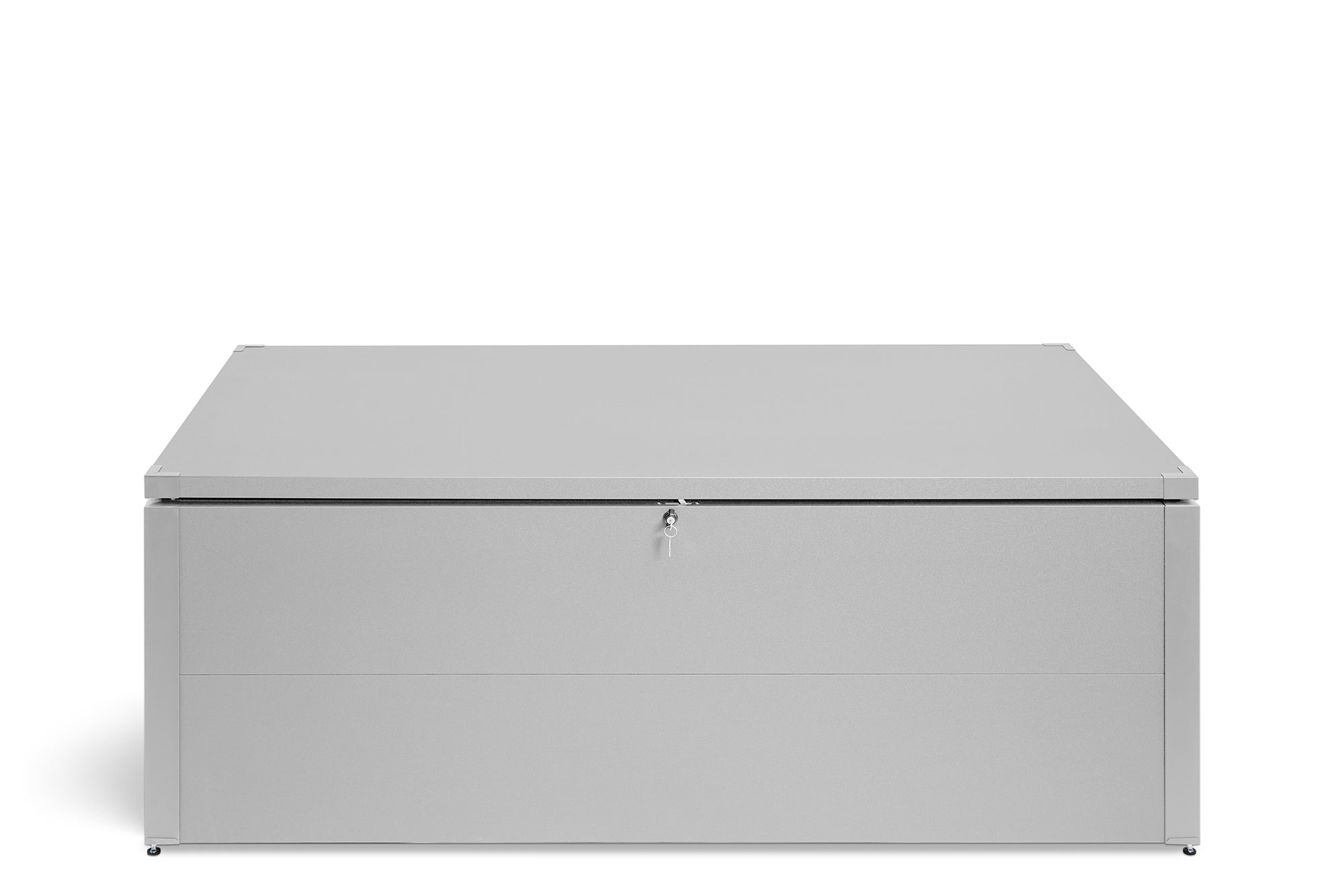 Metall Auflagenbox 900 Liter – robuste & wasserdichte Gartenbox für Kissen, Geräte & Zubehör – abschließbare Outdoor-Aufbewahrungsbox