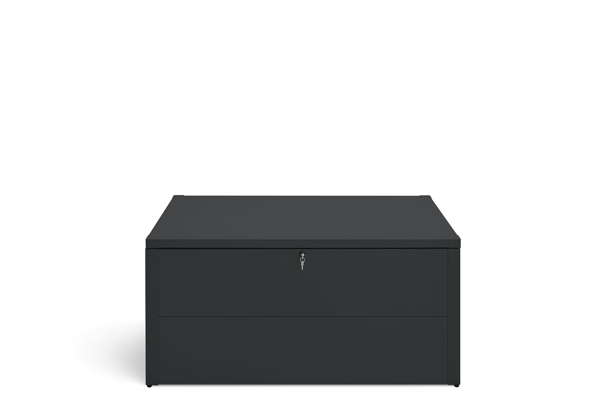 Metall Auflagenbox 600 Liter – robuste & wasserdichte Gartenbox für Kissen, Geräte & Zubehör – abschließbare Outdoor-Aufbewahrungsbox