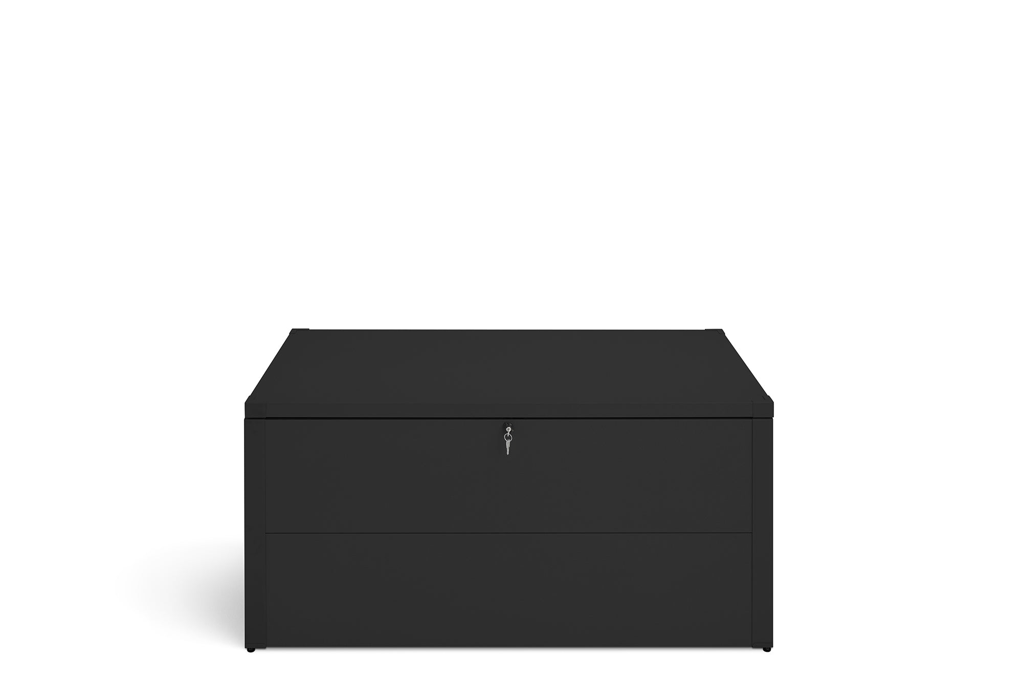 Metall Auflagenbox 600 Liter – robuste & wasserdichte Gartenbox für Kissen, Geräte & Zubehör – abschließbare Outdoor-Aufbewahrungsbox