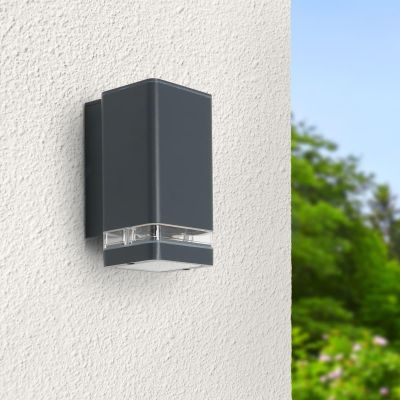 Wandlampe Edge Down GU10 anthrazit RAL 7016