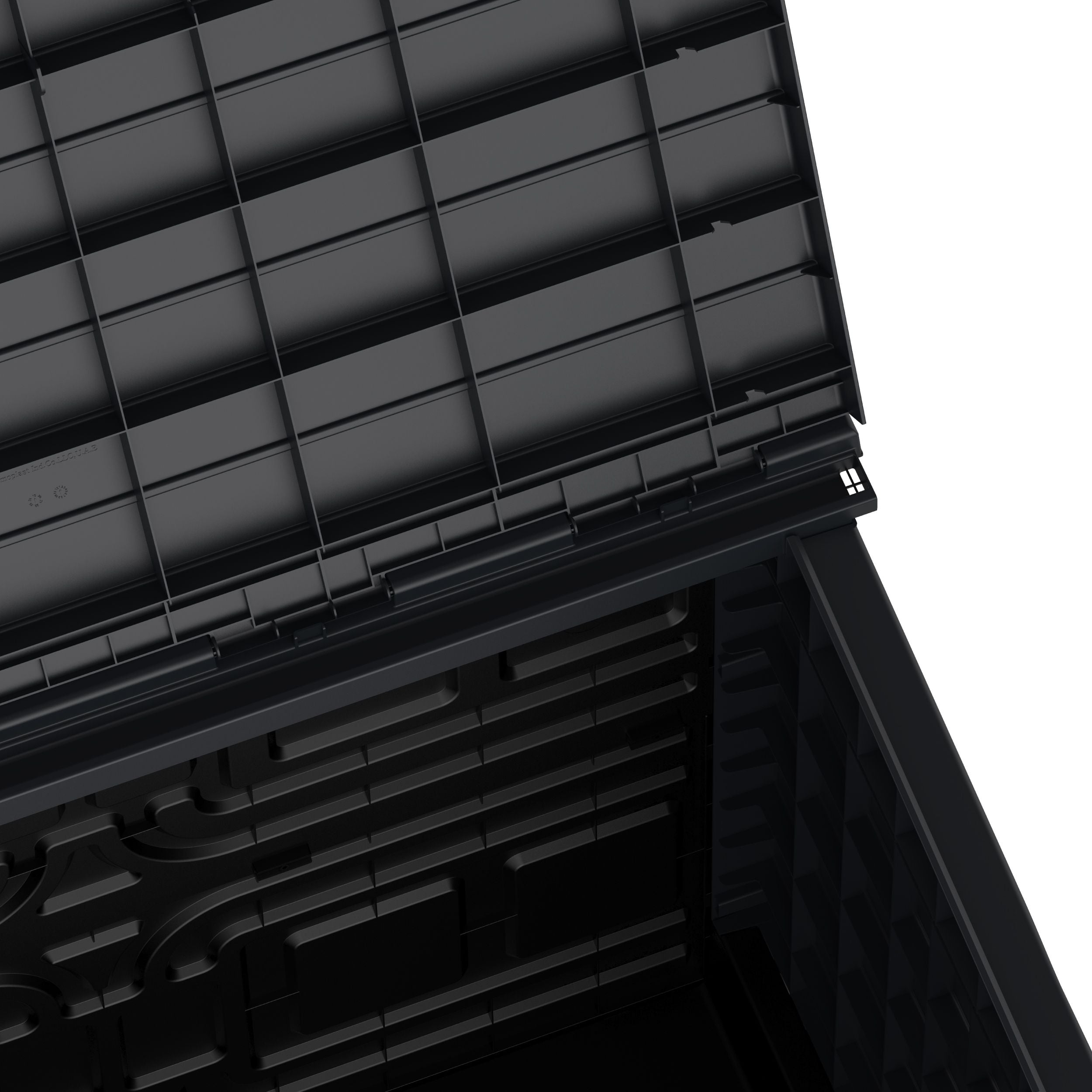 Gartenschuppen | 850L | aus Kunststoff | wetterfester Geräteschuppen für Gartengeräte, Outdoor-Ausrüstung & Zubehör | Dunkelgaru