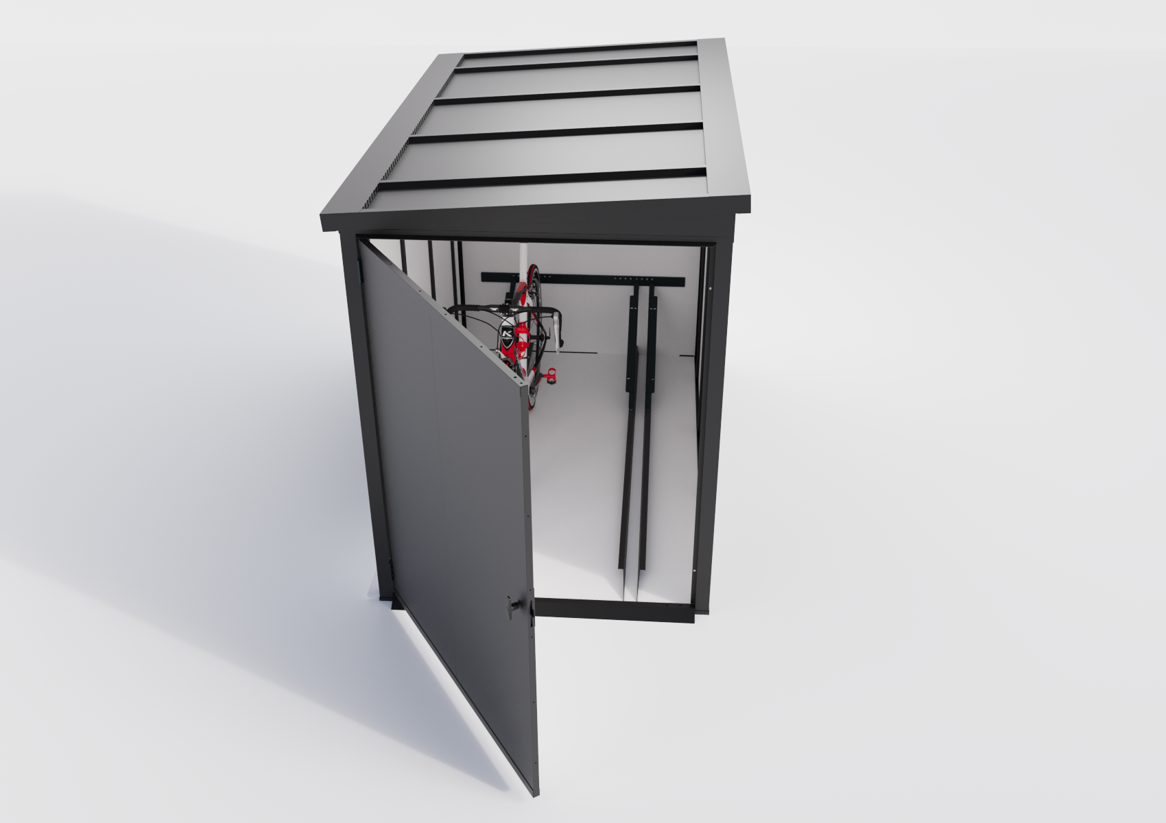 Fahrradschuppen | Fahrradgarage | geeignet für 2 Fahrräder | in verschiedenen Farben