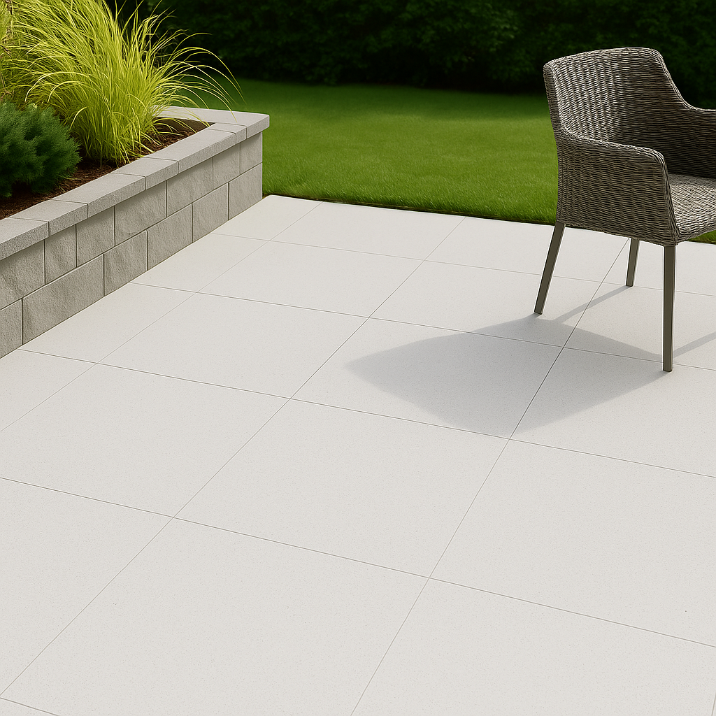 Terrassenplatte | Brighton | Perlweiß | 60x60