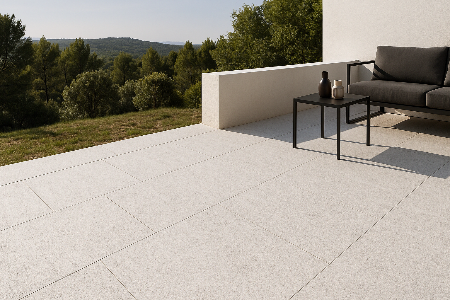 Terrassenplatte | Caesar | Weiß | 60x120