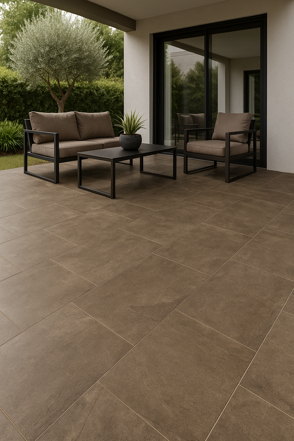 Terrassenplatte | Halley | Braungrau | 60x120