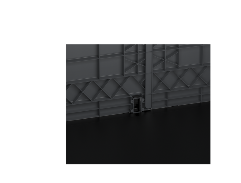 Flach gedeckelter Gartenschuppen aus Kunststoff | 1200L | großer, wetterfester Geräteschuppen abschließbar für Mülltonnen, Gartengeräte & Zubehör | Grau