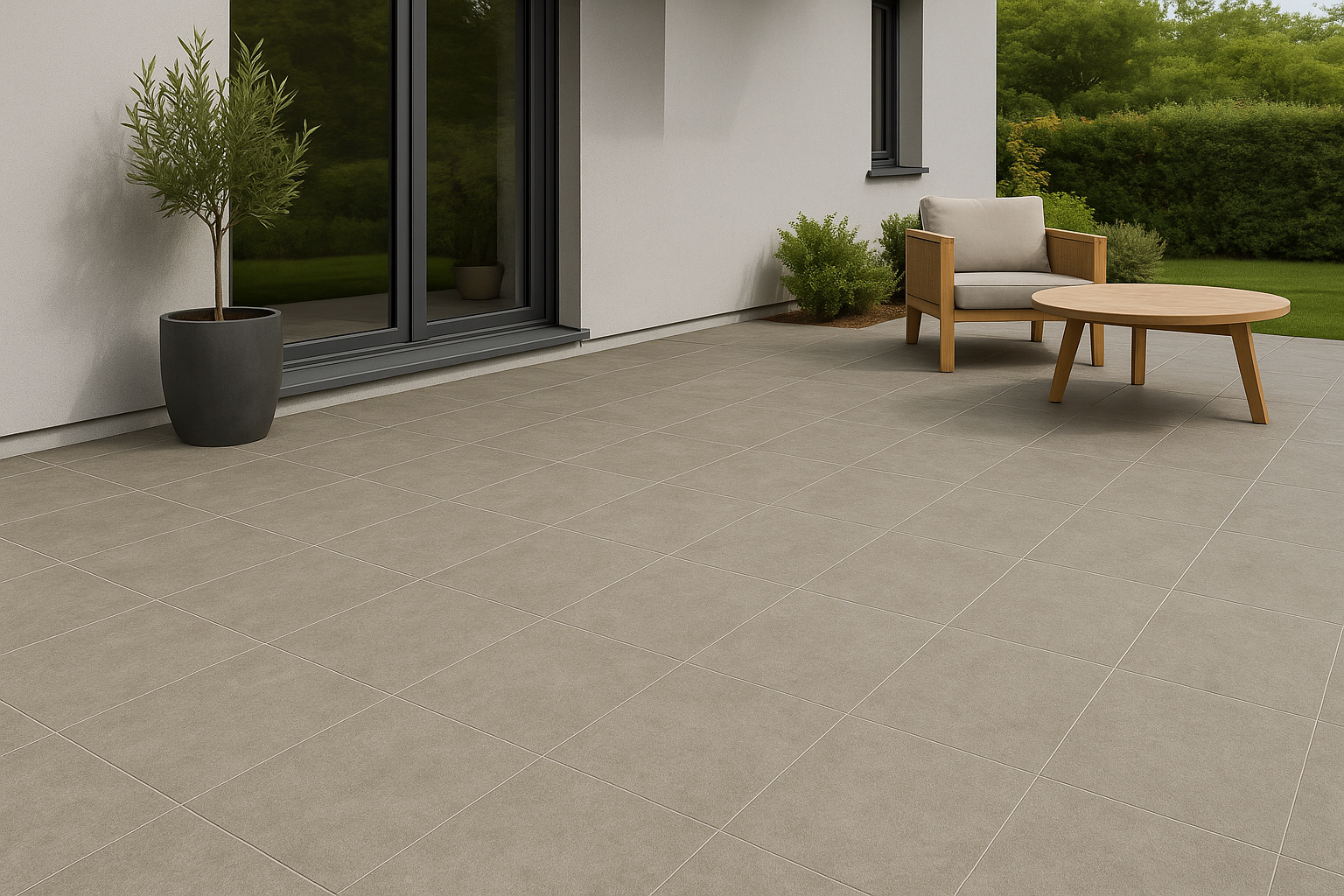 Terrassenplatte | Start | Silbergrau | 60x90