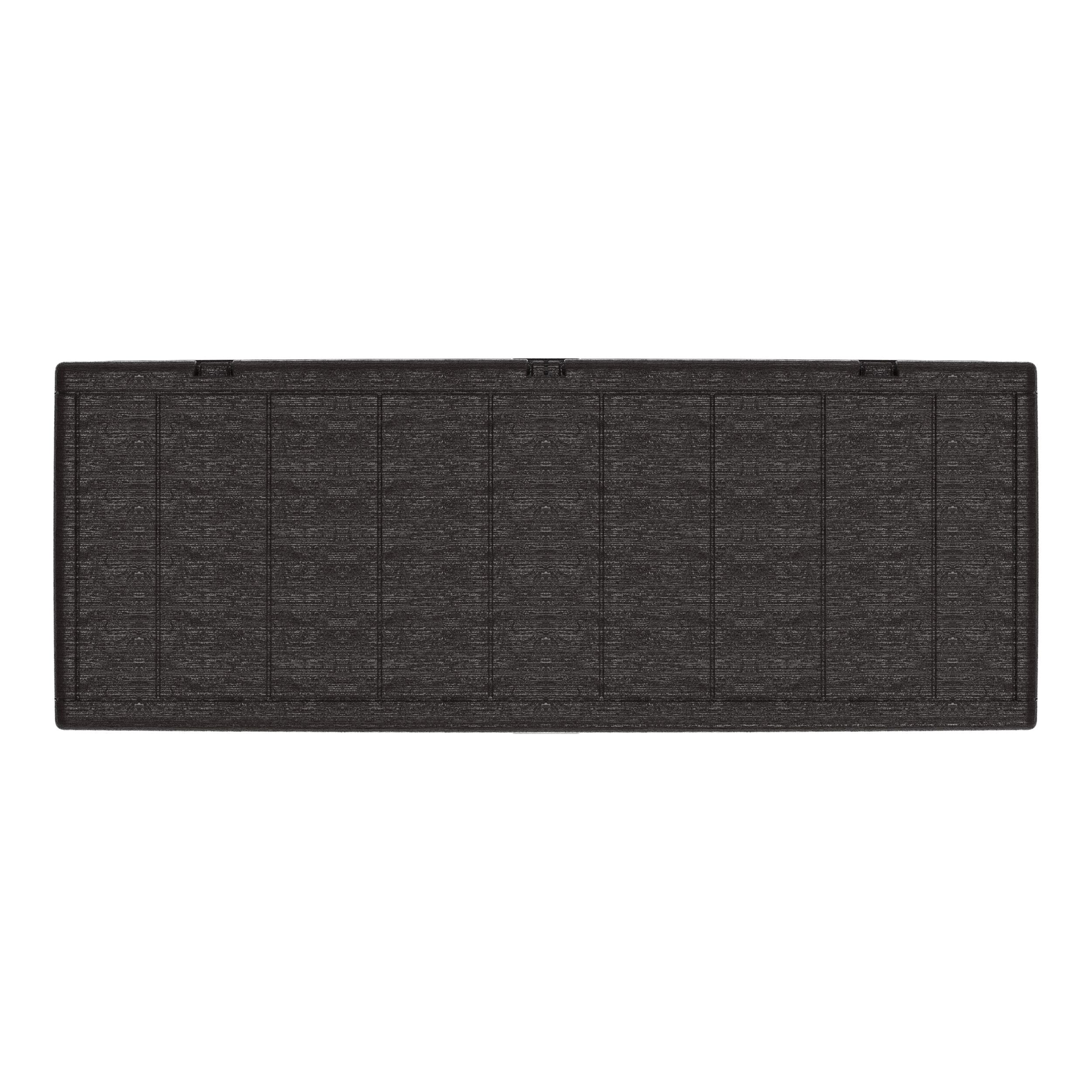 Duramax Kissenbox 270 Liter – wasserdichte & abschließbare Aufbewahrungsbox Garten in Dunkelbraun– robuste Gartenbox für Auflagen & Geräte