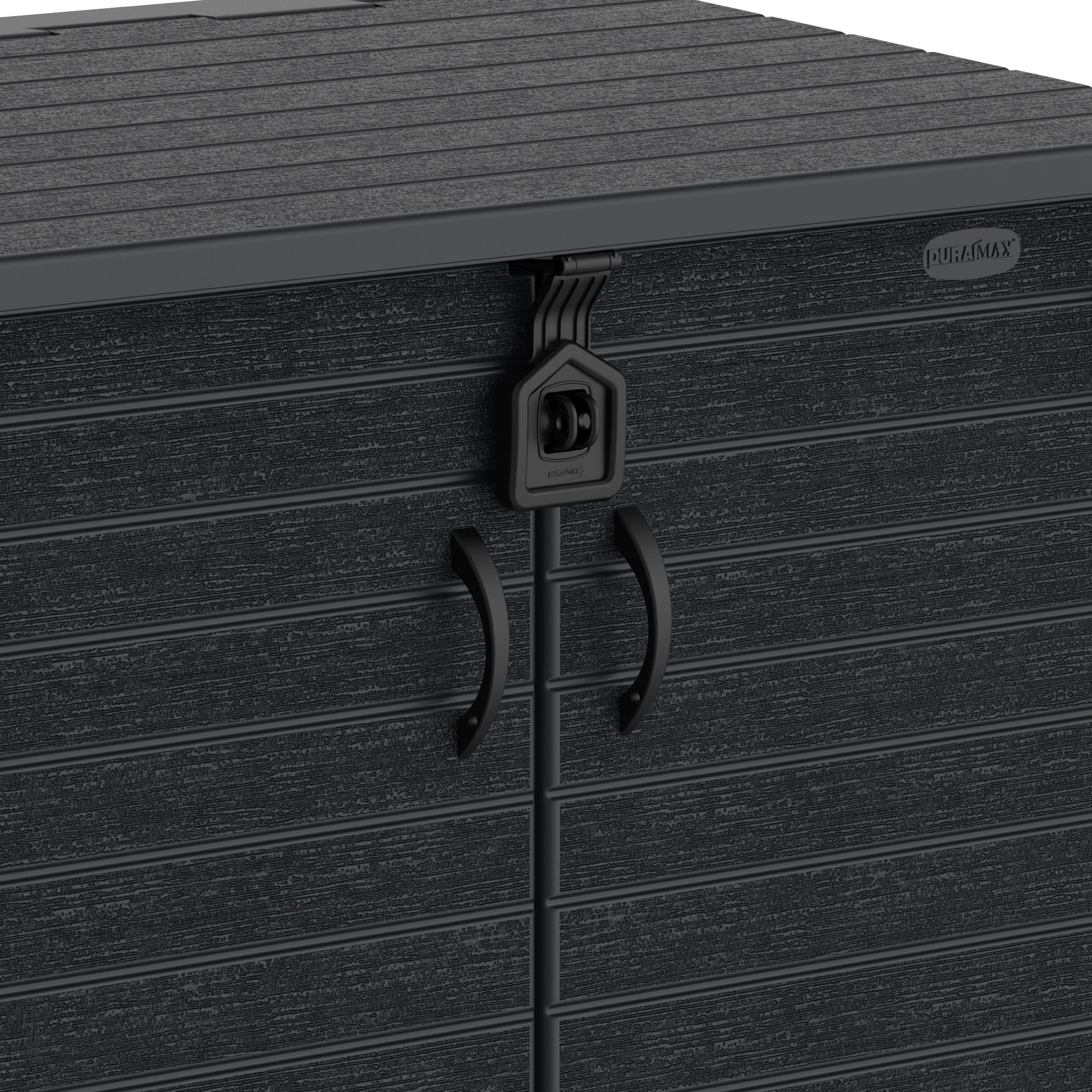 Gartenschuppen | 850L | aus Kunststoff | wetterfester Geräteschuppen für Gartengeräte, Outdoor-Ausrüstung & Zubehör | Dunkelgaru