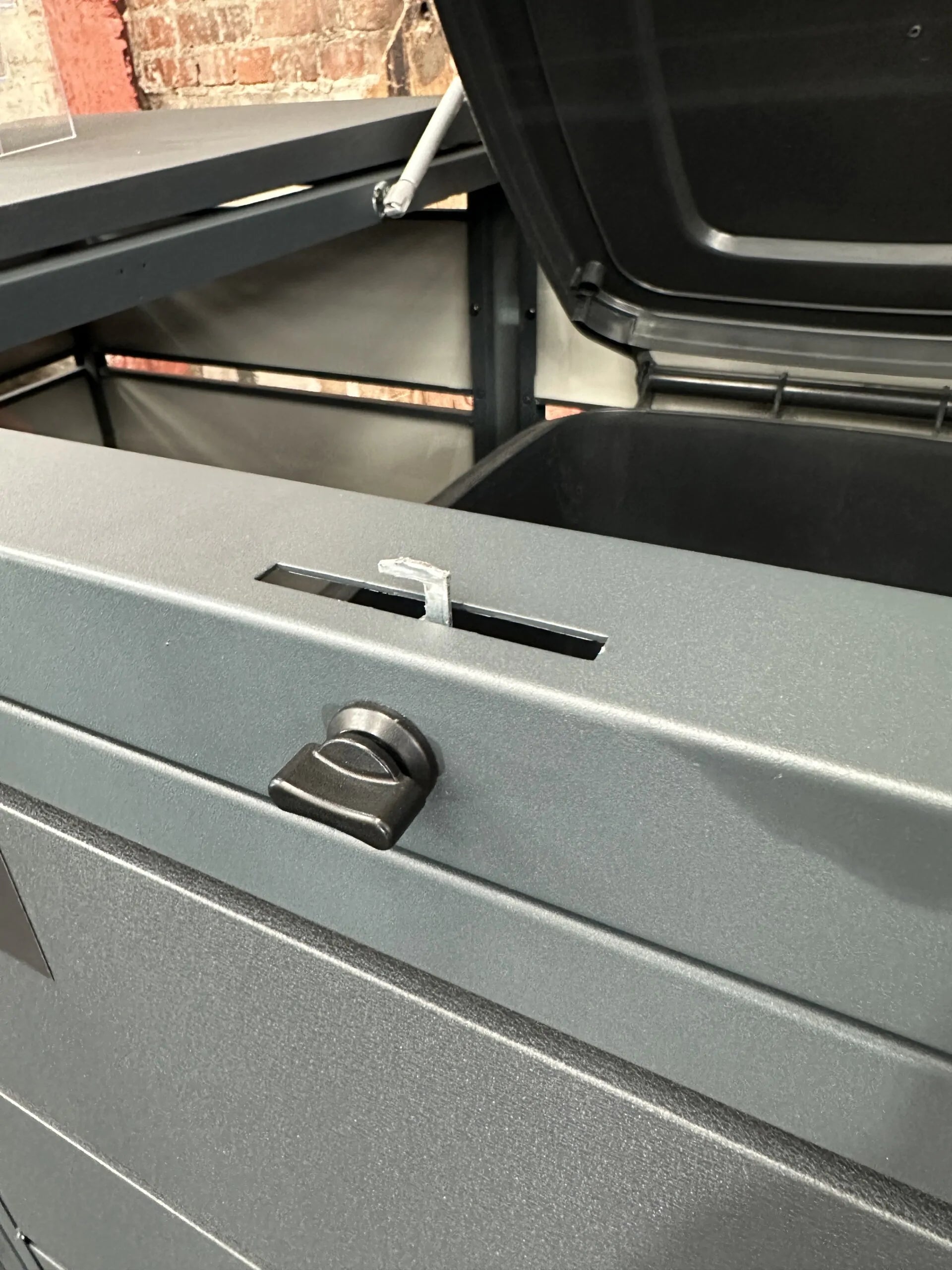 Mülltonnenbox 5er 120L in verschiedenen Farben | Mülltonnenbox aus Metall